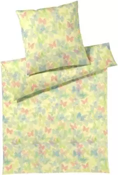 Элегантный трикотажный комплект постельного белья Mako Lucid трикотаж солнечно-желтый размер 140х200+70х90см Elegante