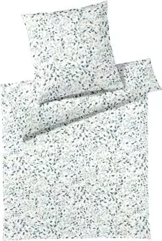 Элегантный трикотажный комплект постельного белья Mako Visible Jersey цвет мятный размер 155х200+40х80см Elegante