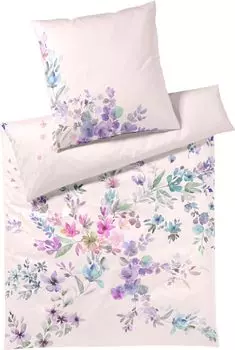 Элегантный трикотажный комплект постельного белья Mako Изумительный трикотаж пастельных тонов, размер 155х220+80х80см Elegante