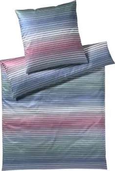 Элегантный трикотажный комплект постельного белья Mako level цвет рубиновый размер 155х220см+40х80 Elegante