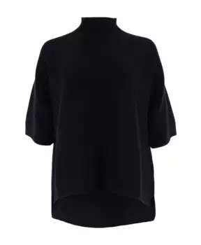 Элегантный вязаный топ из креп вискозы. Vicario Cinque, черный