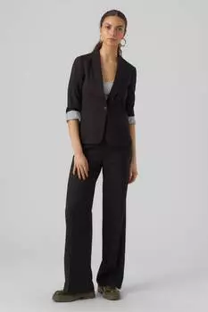 Элегантный жакет с закатанными рукавами 3/4 Vero Moda, черный