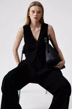 Элегантный жилет H&M, черный