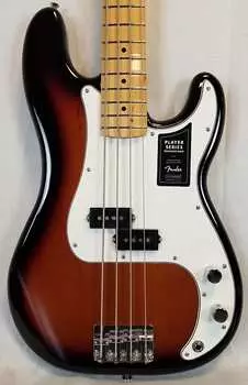 Электрическая бас-гитара Fender Player Precision, кленовый гриф, 3 цвета Sunburst 0149802500