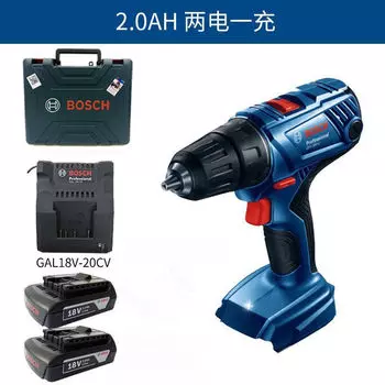 Дрель электрическая Bosch GSR 180-Li + два аккумулятора, зарядное устройство, кейс