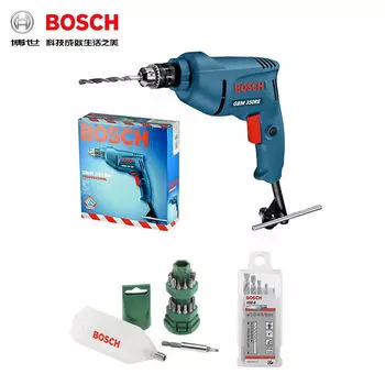 Электрическая дрель Bosch GBM350RE, бытовая отвертка, многофункциональный микроинструмент с регулировкой скорости вперед и назад, профессиональный электроинструмент