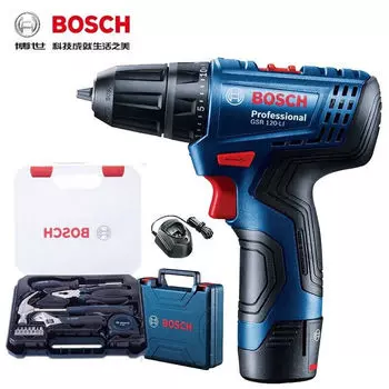 Электрическая дрель Bosch GSR120-li аккумуляторная ручная дрель бытовая электрическая отвертка с литиевой батареей