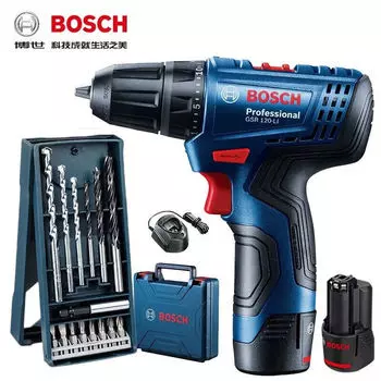 Электрическая дрель Bosch GSR120-li аккумуляторная ручная дрель бытовая электрическая отвертка с литиевой батареей