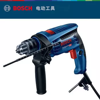 Электрическая дрель Bosch, многофункциональный электроинструмент, ударная дрель с бесступенчатой скоростью вперед и назад, электрическая дрель GSB 13 RE SET