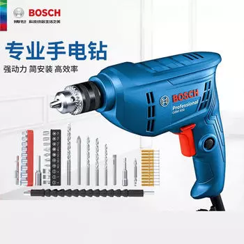 Электрическая дрель Bosch, ручная дрель, бытовая электрическая отвертка GBM400KL, многофункциональный инструмент