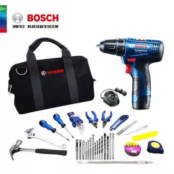 Дрель электрическая Bosch GSR120-Li + инструменты, сумка