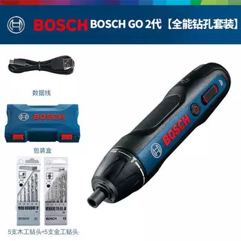 Отвертка электрическая Bosch Go 2 Generation + набор универсальных сверл