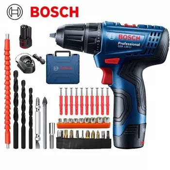 Электрическая отвертка Bosch, аккумуляторная ручная дрель, бытовая отвертка, шуруповерт, электроинструмент