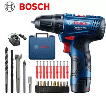 Электрическая отвертка Bosch, аккумуляторная ручная дрель, бытовая отвертка, шуруповерт, электроинструмент