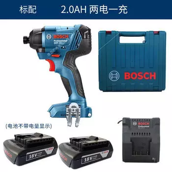 Дрель аккумуляторная Bosch GDR 180-Li + два аккумулятора 18V/2.0Ah, зарядное устройство, кейс