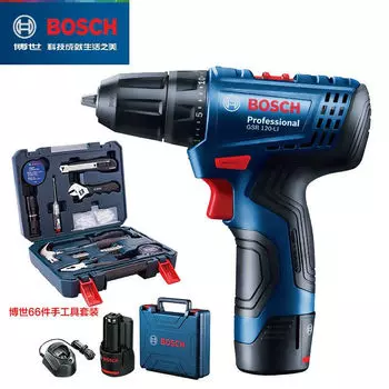 Электрическая отвертка Bosch GSR120, перезаряжаемая импортная литиевая электрическая дрель, бытовая многофункциональная
