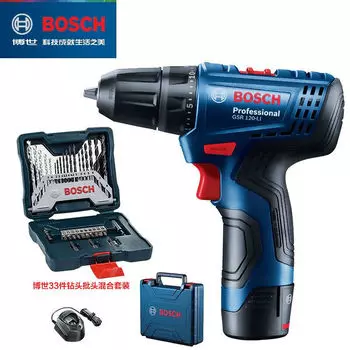 Отвертка электрическая Bosch GSR120 + набор инструментов