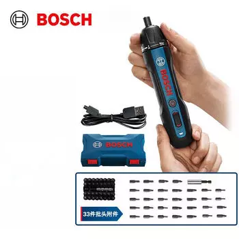 Отвертка электрическая Bosch G0 + насадки, 33 штуки