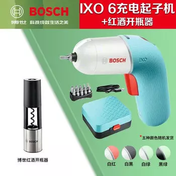 Отвертка электрическая Bosch Ixo 6 + штопор, синий