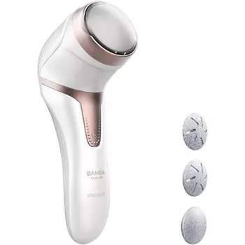 Электрическая пилка для ног Cecotec Bamba Skincare Перезаряжаемая литиевая батарея Время работы 100 минут Функция всасывания и резервуара 2 режима Включает в себя 3 диска различной плотности Работает с дисками