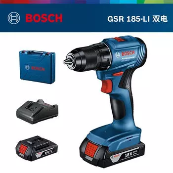 Электрическая ручная дрель Bosch бытовая GSR180/185 с литиевой батареей, аккумуляторная пистолетная дрель, электрическая отвертка, инструмент
