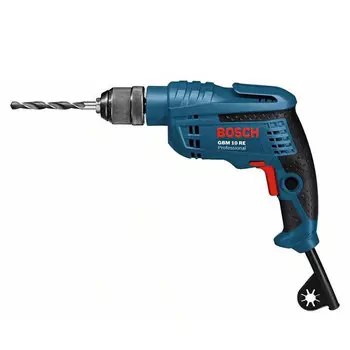 Электрическая ручная дрель Bosch GBM10RE, электрическая отвертка, пистолетная дрель, подключаемая вперед и назад, бесступенчатая регулировка скорости