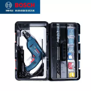 Дрель электрическая Bosch GSB550 + насадки