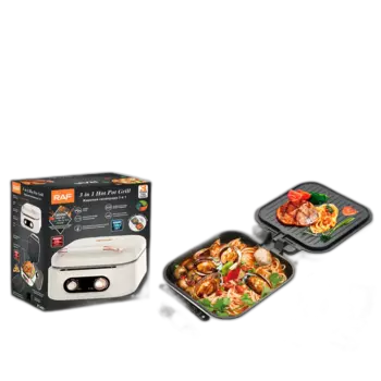 Электрическая сковорода-гриль Unbrand, черный