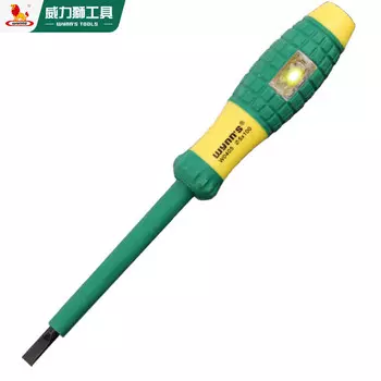 Электрическая тестовая ручка Wynns, изолированная отвертка, электрическая тестовая ручка, электрическая тестовая ручка, отвертка 5 100 мм, одно слово W0405