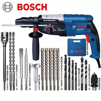 Электрическая ударная дрель Bosch 820, мощная четырехъямовая электрическая ударная дрель, трехфункциональная промышленная дрель