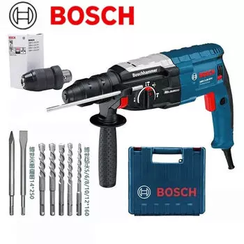 Электрическая ударная дрель Bosch, электрическая ударная дрель с четырьмя ямами, 820 Вт, трехфункциональная ударная дрель