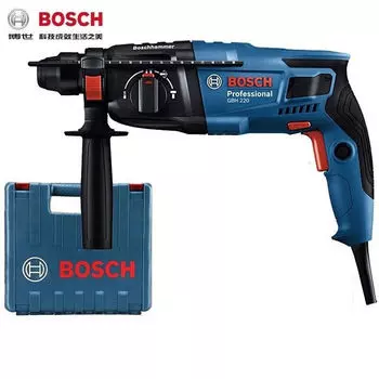 Электрическая ударная дрель Bosch, бытовая электрическая дрель GBH220, электрическая дрель, мощность 720 Вт, свет, безопасность воды и электричества