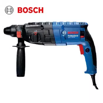 Электрическая ударная дрель Bosch для сверления бетона, трехфункциональный легкий электрический перфоратор промышленного класса, 2 кг.