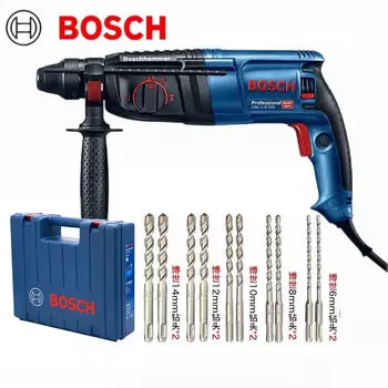 Дрель электрическая Bosch GBH2-26DRE + сверла, кейс