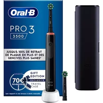 Электрическая зубная щетка Oral-B Pro3 3000 Cross Action Black Edition, Oral B