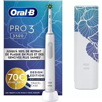 Электрическая зубная щетка Oral-B Pro 3 3500, белая Oral B