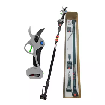 Электрические ножницы Pengbo Power, высотные секаторы, ножницы для ветвей с литиевой батареей, 2 зарядки, 1 зарядка Turbovolt