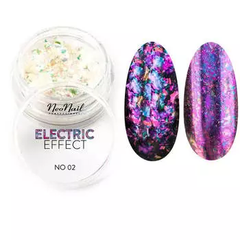 ЭЛЕКТРИЧЕСКИЙ ЭФФЕКТ Розовая пыль для декора 3 г NEONAIL