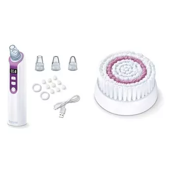 Электрический очиститель пор FC 41 Pore Cleanser для глубокого очищения и сменный набор насадок для щетки FC 45 для использования с щеткой для лица FC 45 Beurer