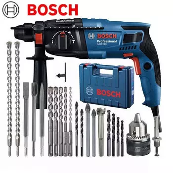 Электрический перфоратор Bosch, ударная дрель, бытовой легкий электрический молоток, электрический кирка, двуручная электрическая дрель, электроинструмент