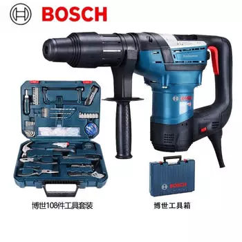 Электрический перфоратор Bosch, ударная дрель промышленного класса, электрический кирка, ударная дрель двойного назначения с пятью ямками, инструмент высокой мощности, 1100 Вт