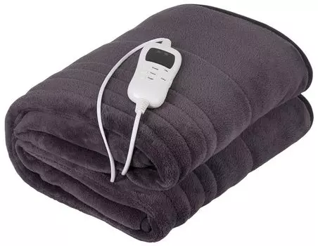 Электрическое одеяло Camry CR 7418 Количество уровней нагрева 7, количество человек 1, моющееся, коралловый флис, 110–120 Вт, коричневый, серый