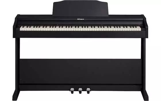 Электрическое пианино Roland RP102 SuperNATURAL С/подставкой (современное черное) RP-102-BK