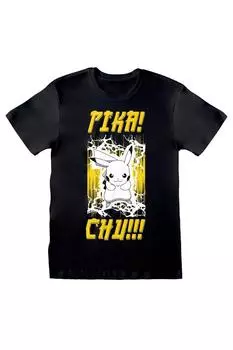 Электризующая футболка Pokemon, черный