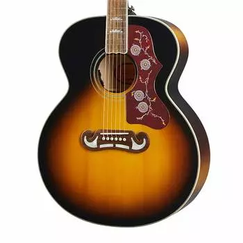 Электроакустическая гитара Epiphone Masterbilt J-200, цвет Aged Vintage Sunburst Gloss