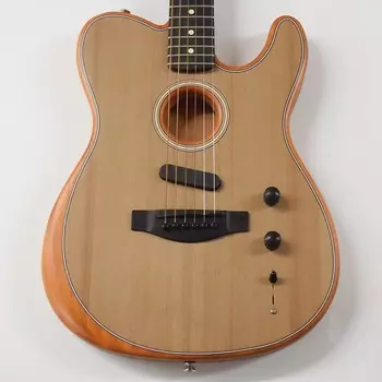 Электроакустическая гитара Fender Acoustasonic Telecaster Ebony с накладкой на гриф Sonic Grey Acoustasonic Telecaster Ebony Fingerboard Acoustic-Electric Guitar DEMO