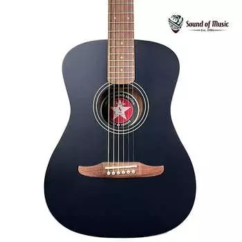 Электроакустическая гитара Fender Joe Strummer Campfire — матово-черная с сумкой Fender Joe Strummer Campfire Acoustic-Electric Guitar - Matte Black w/ Bag