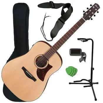 Электроакустическая гитара Ibanez AAD100E - Open Pore Natural GUITAR ESSENTIALS BUNDLE AAD100EOPN