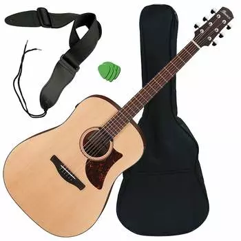 Электроакустическая гитара Ibanez AAD100E - Open Pore Natural PERFORMER PAK AAD100EOPN