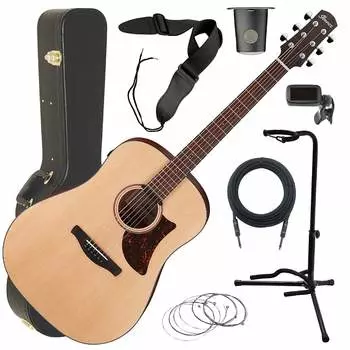 Электроакустическая гитара Ibanez AAD100E - Open Pore Natural ПОЛНЫЙ НАБОР ГИТАРЫ AAD100EOPN